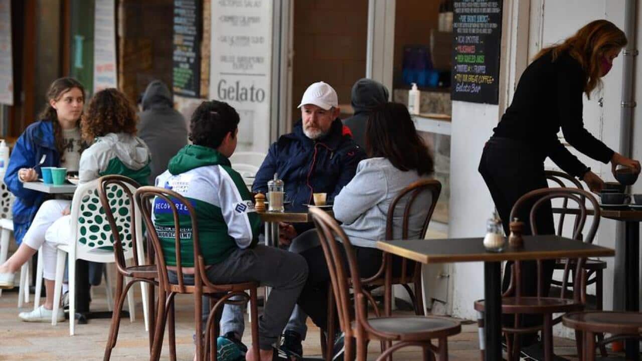 Relaxing with friends as Lockdown ends in Sydney.