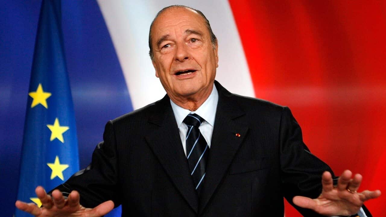 Then-French president Jacques Chirac in 2007.