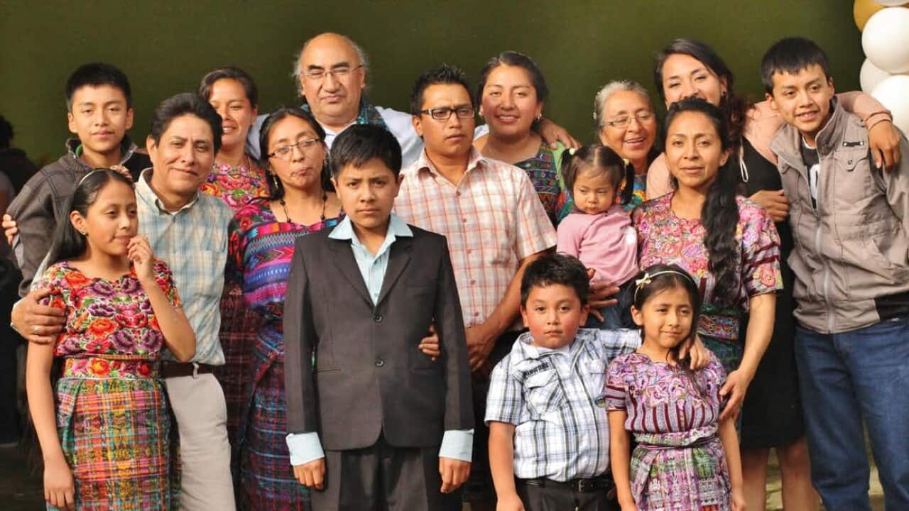 Fransisco Cali with his family.