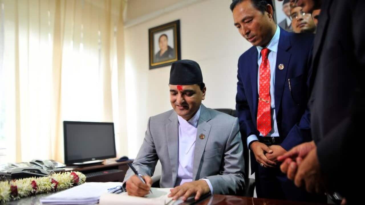 Minister Yogesh Bhattarai In Kathmandu