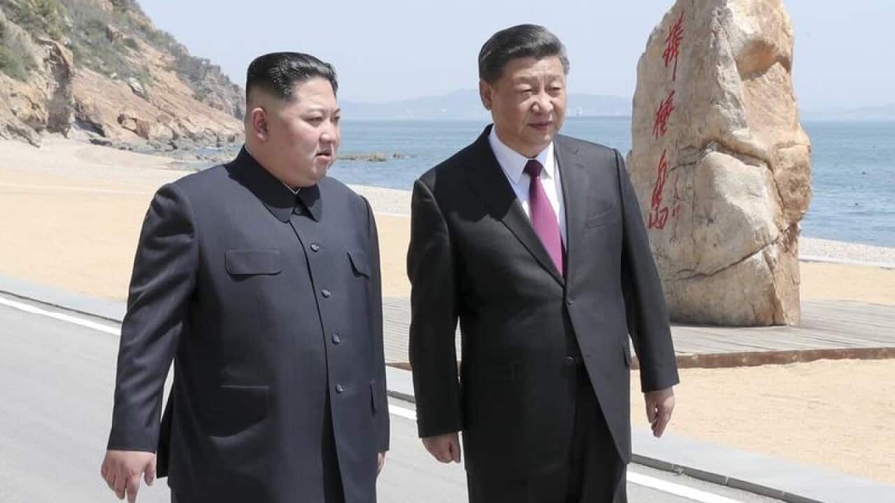 Kim Jong-Un and Xi Jinping.