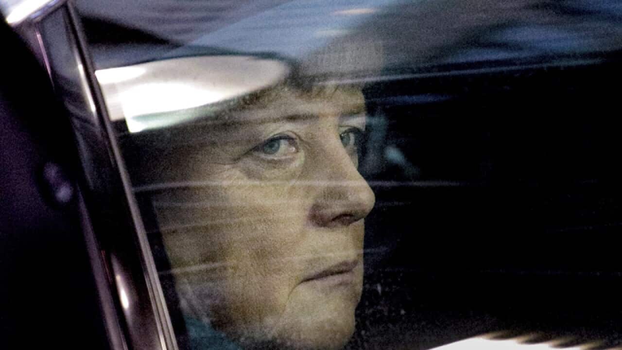 German Chancellor Angela Merkel in Brussels