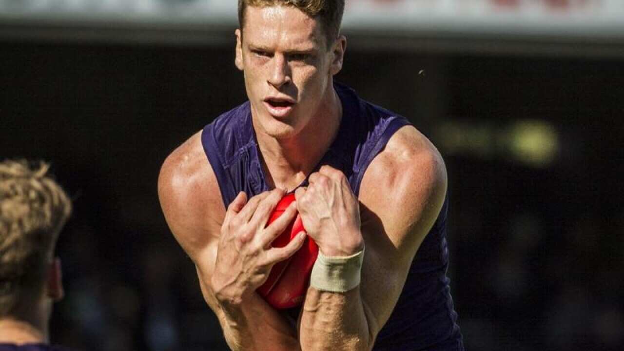 File image of Matt Taberner of the Fremantle Dockers.
