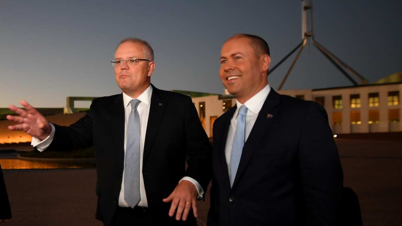 Prime Minister Scott Morrison and Treasurer Josh Frydenberg