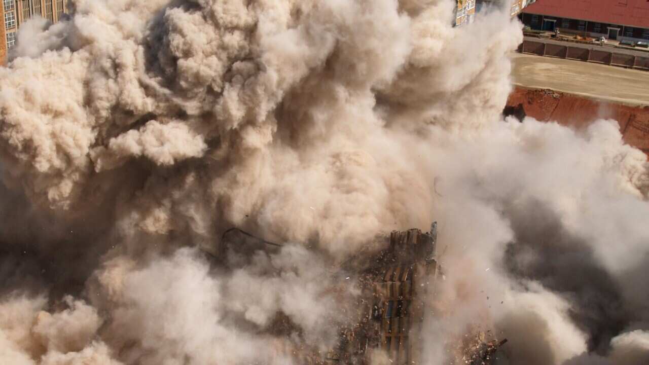 Stock image of explosion