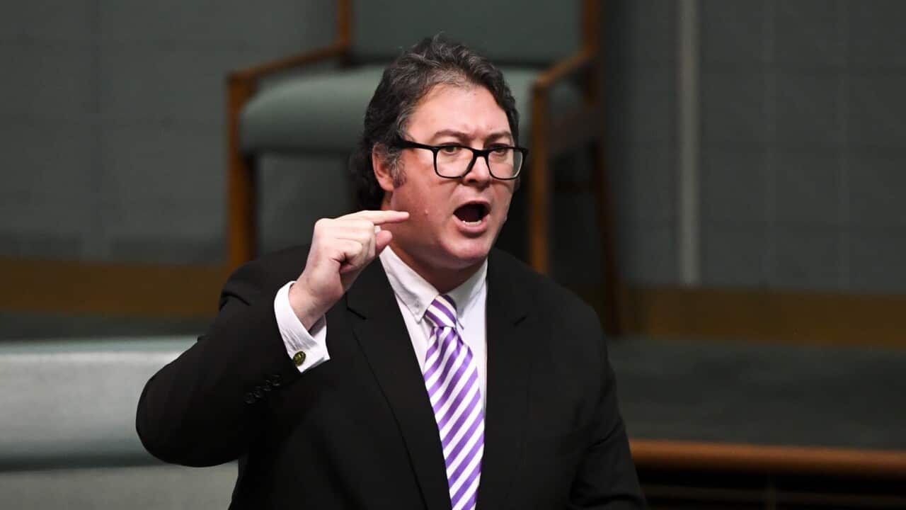 George Christensen during Question Time at Parliament House in Canberra, Tuesday, August 10, 2021