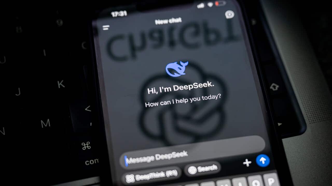 Deepseek logo displayed on smartphone in Poland - 28 Jan 2025