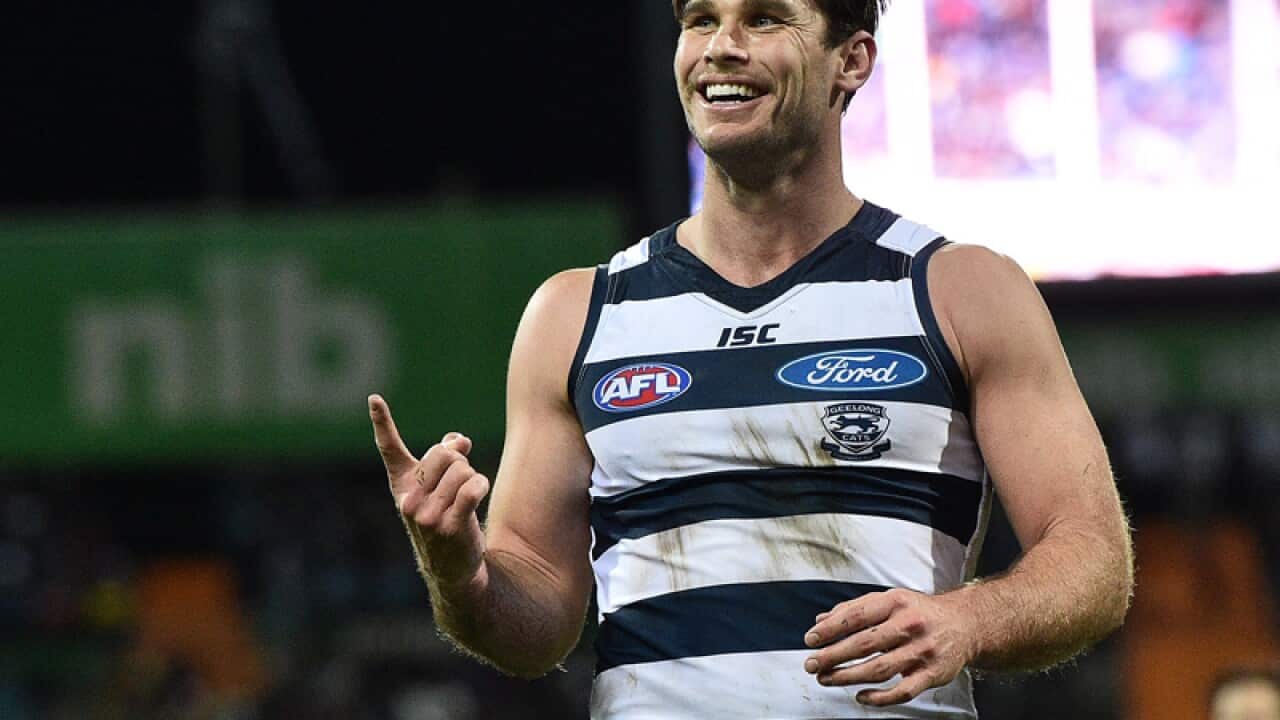 Geelong spearhead Tom Hawkins