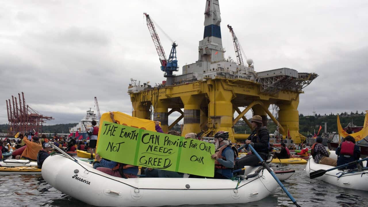 Seattle flotilla protests Shell's Arctic drilling plans