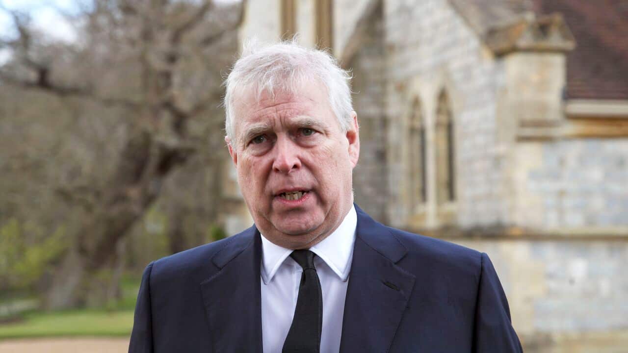Prince Andrew during an interview at the Royal Chapel of All Saints at Windsor, Sunday 11 April, 2021.