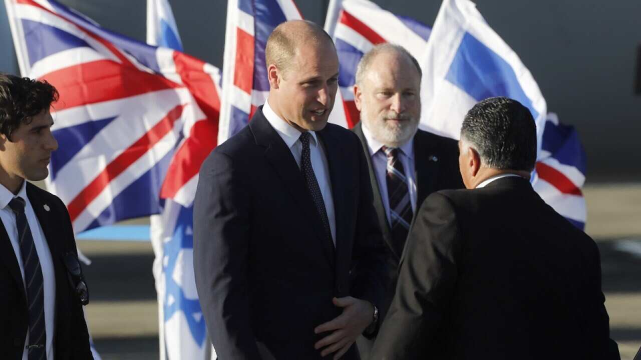 Prince William has begun his five-day visit to Israel and the Palestinian Territories.