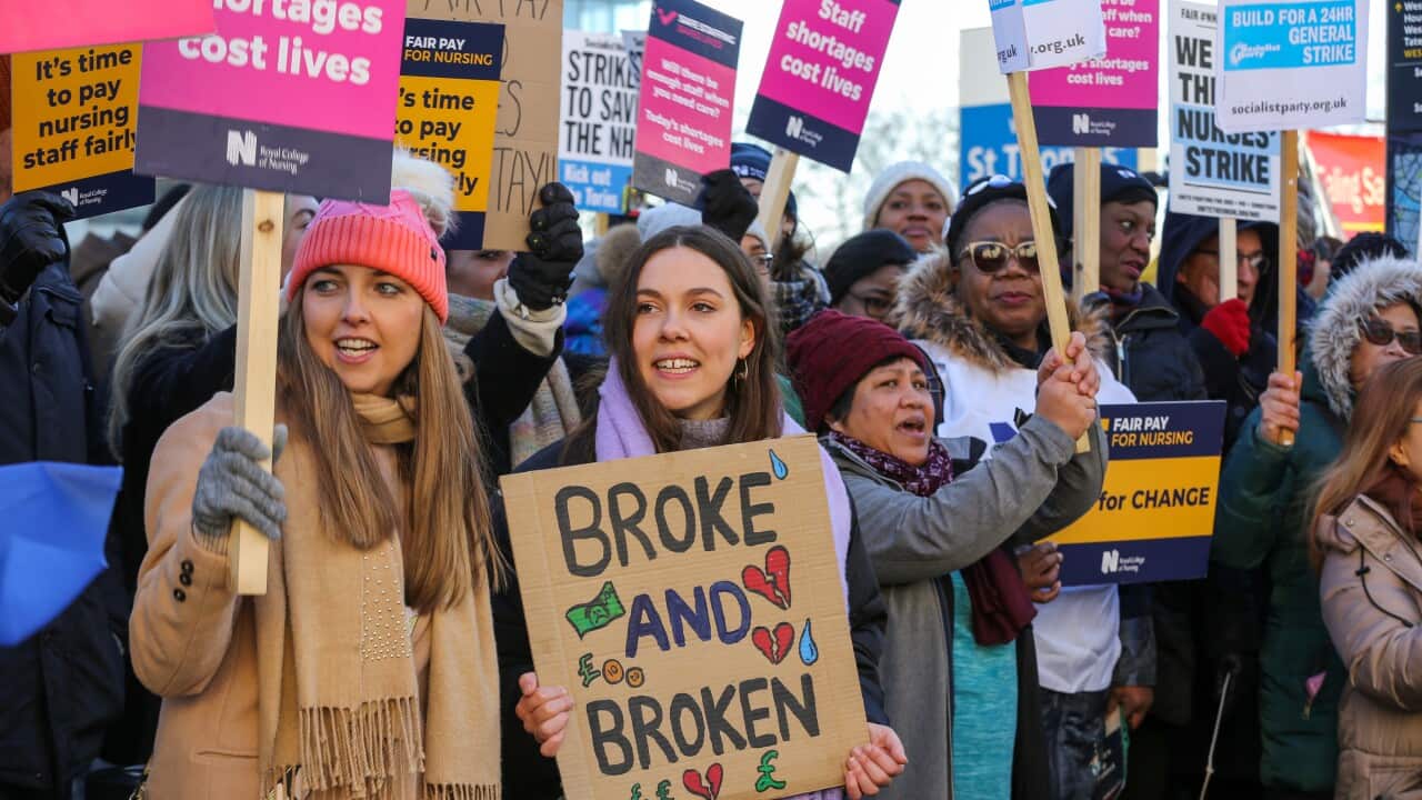 NHS Nurses go on strike for the first time in its 106-year history in London
