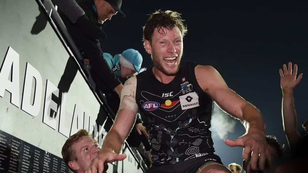 Port Adelaide Power midfielder Brad Ebert