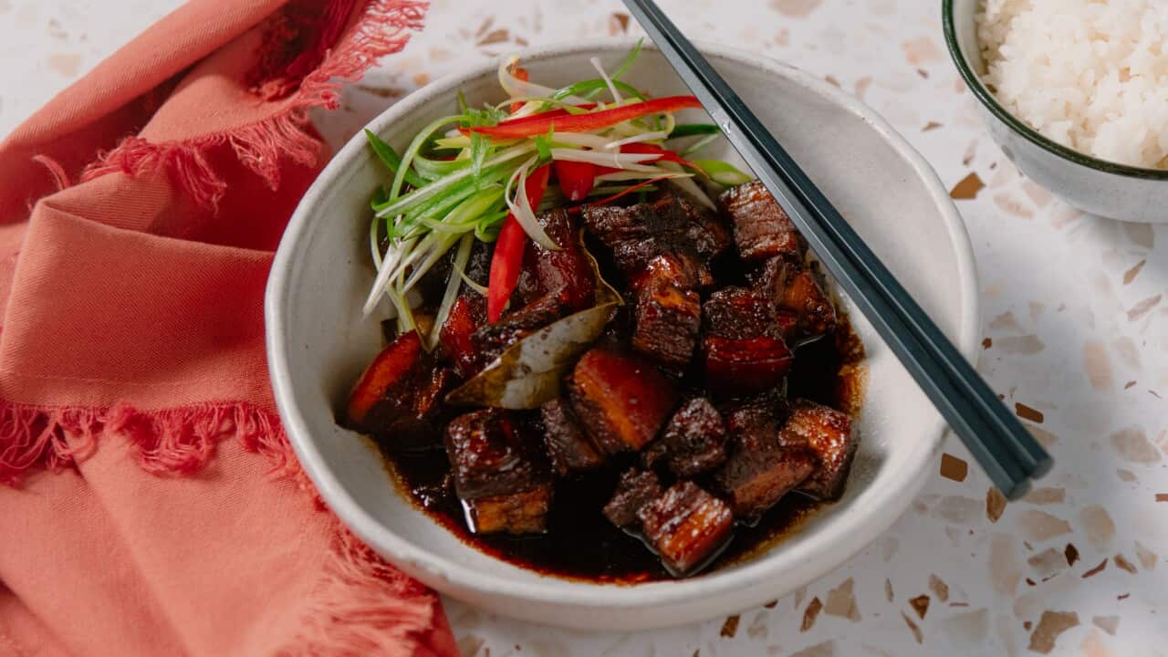 Red braised pork belly