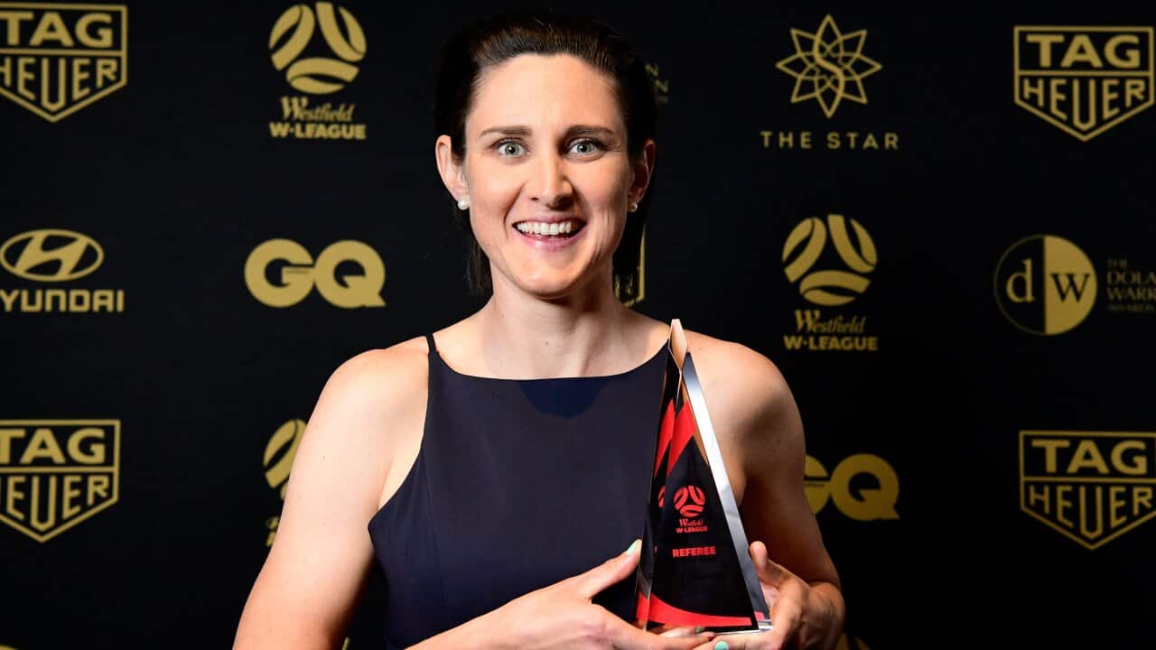 Kate Jacewicz is an eight-time W-League referee of the year.