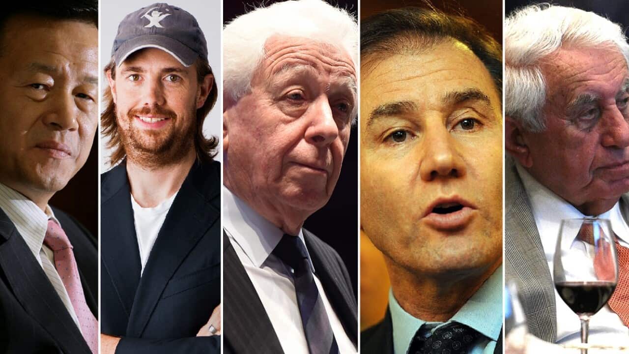 Five of the top 10 richest Australian's were born overseas, according to a new study.