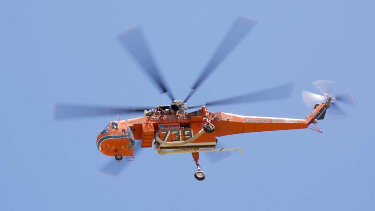 Georgia Peach, an Erickson Air Crane fire bombing helicopter