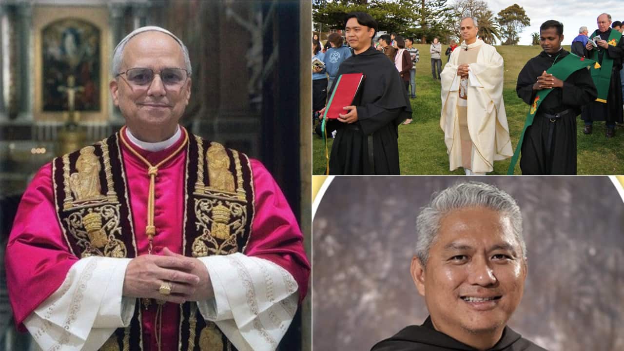 Fr. Michael Belonio (bottom right photo) of the Catholic Community of North Harbour, Diocese of Broken Bay, reflects on his encounters with then-Fr. Robert Prevost (left) —now Pope Leo XIV—during his visits to Australia between 2002 and 2010.