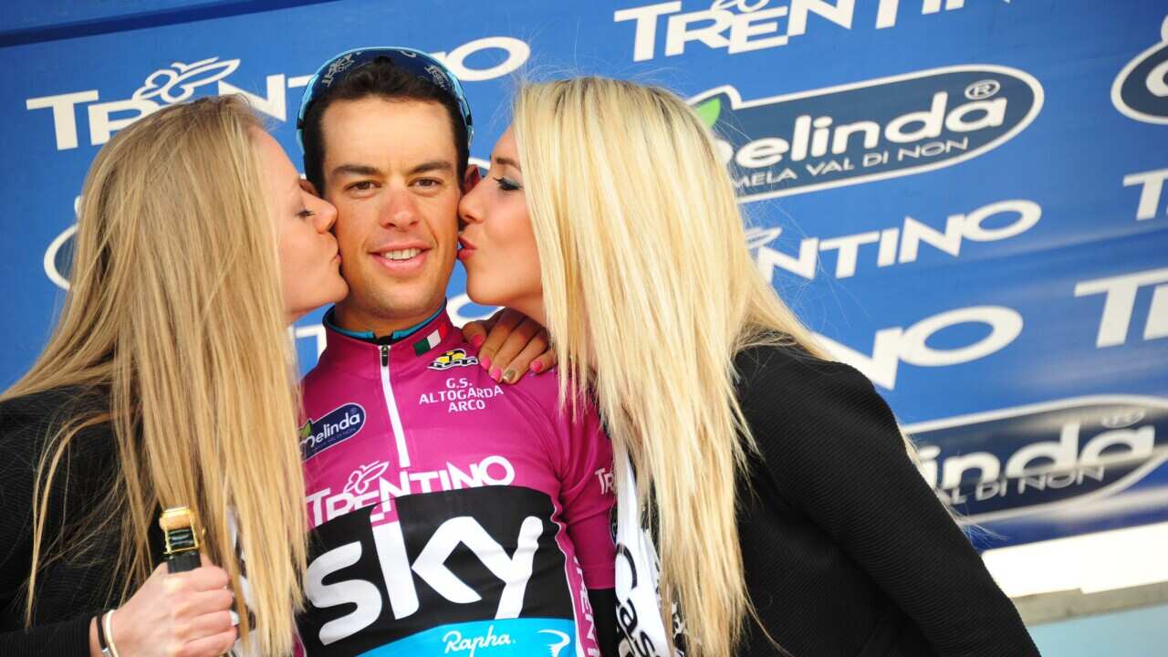 Richie Porte on the Giro del Trentino podium