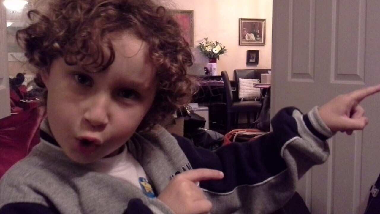 Kid's protest on stydying