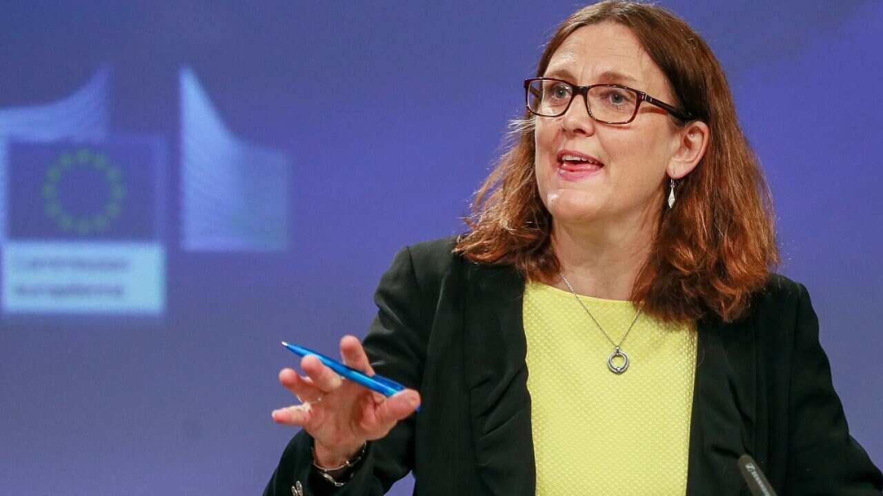 European Commissioner for Trade Cecilia Malmstrom on the US restrictions on steel and aluminium. 