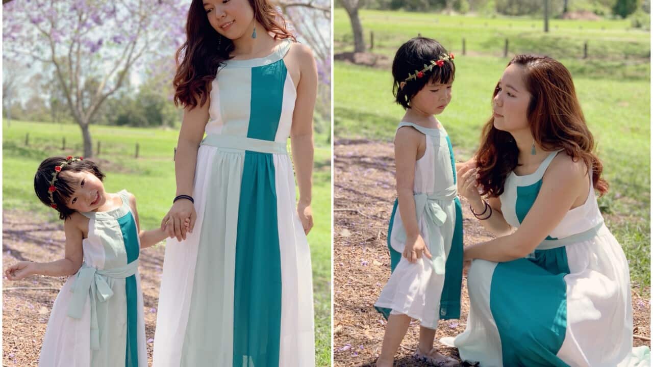 Lily Nguyen (Quỳnh Anh) and her 5 years old daughter Vivian