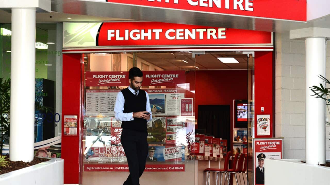 A Flight Centre store in Brisbane