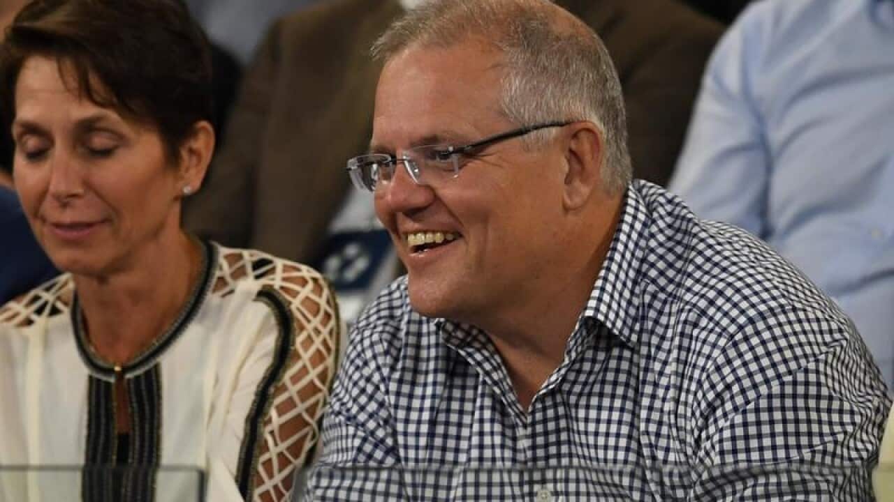 Scott Morrison at the Australian Open