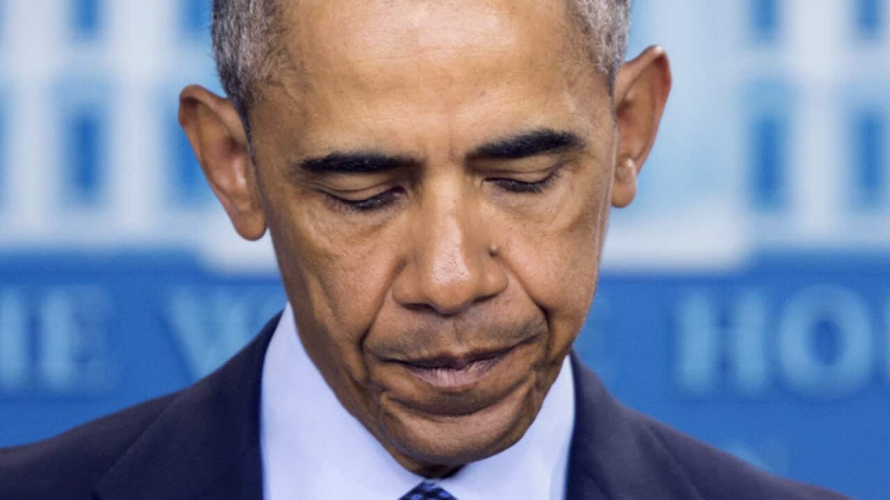 US President Barack Obama delivers a statement