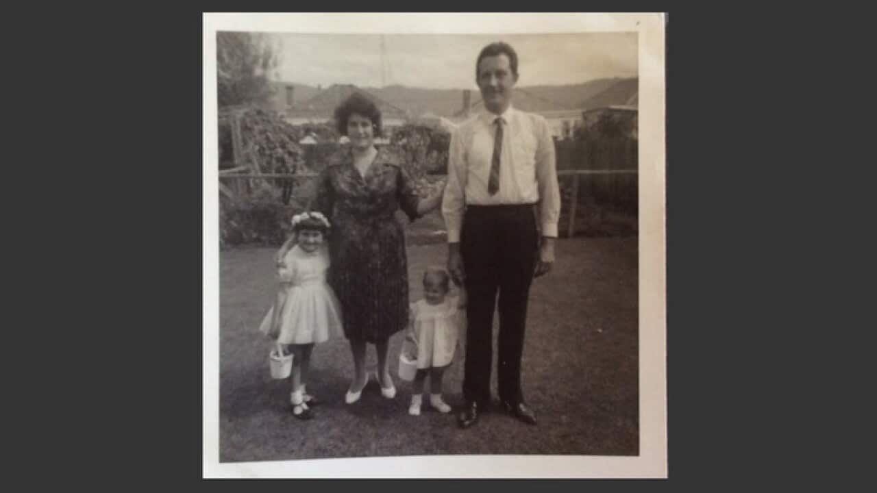Enrichetta Parolin con la famiglia