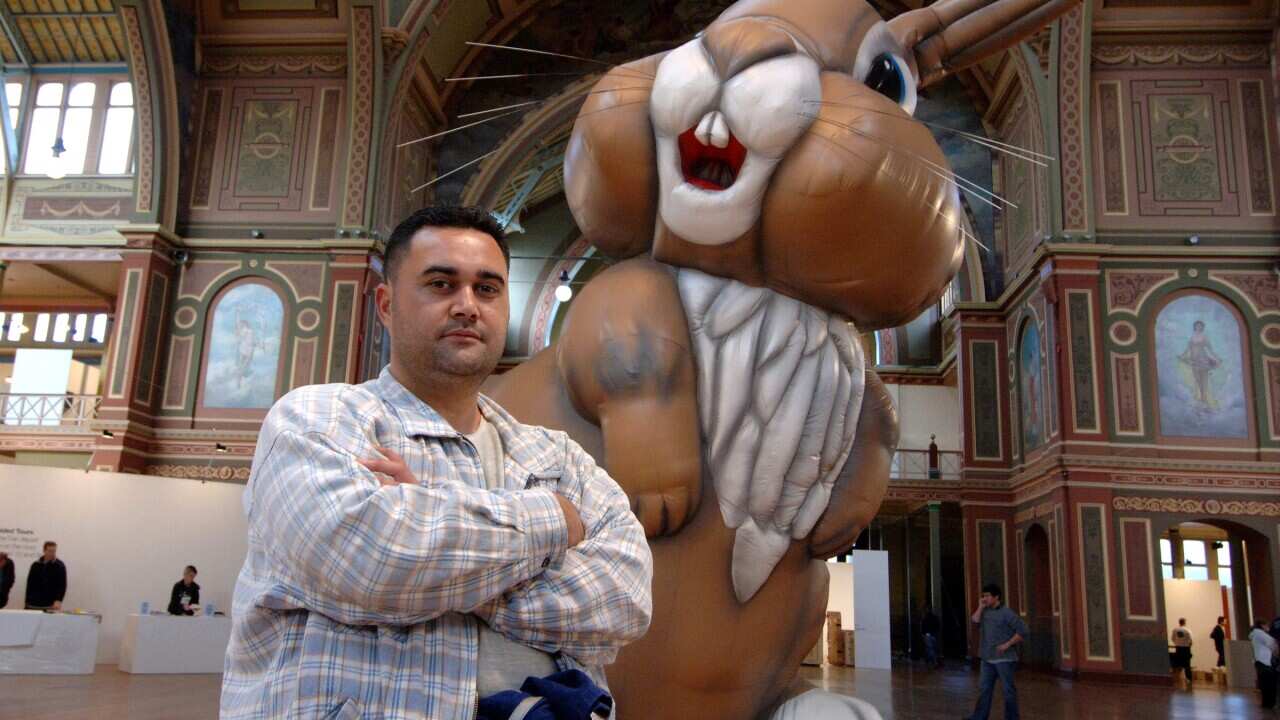 GIANT RABBIT MELBOURNE ART