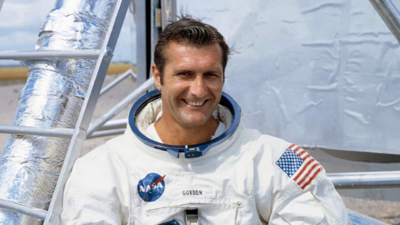 Photo made available by NASA shows astronaut Richard Gordon Jr. Gordon