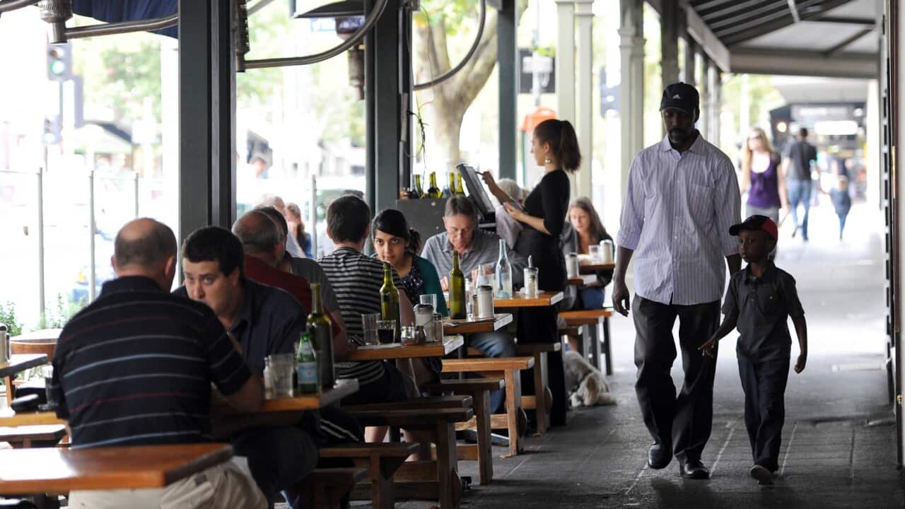 A pre-coronavirus Lygon Street, Melbourne