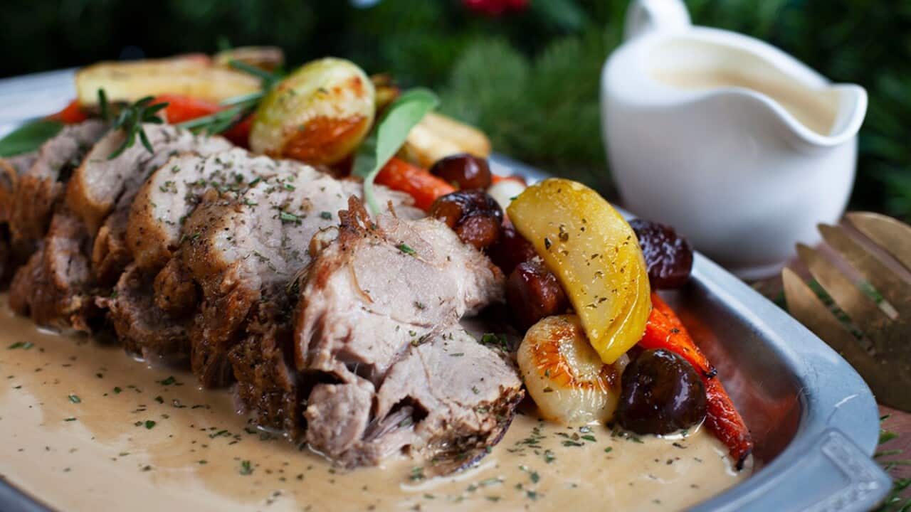 Pork braised in milk