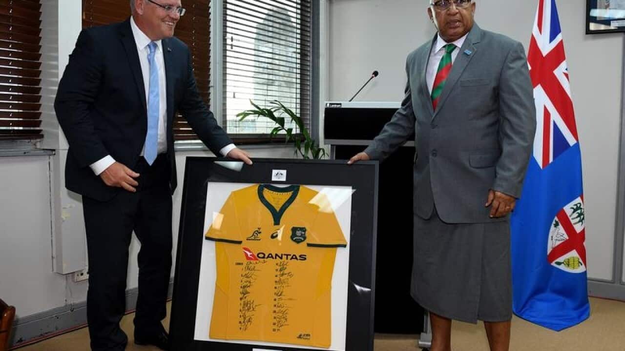 Scott Morrison and Fiji PM Frank Bainimarama