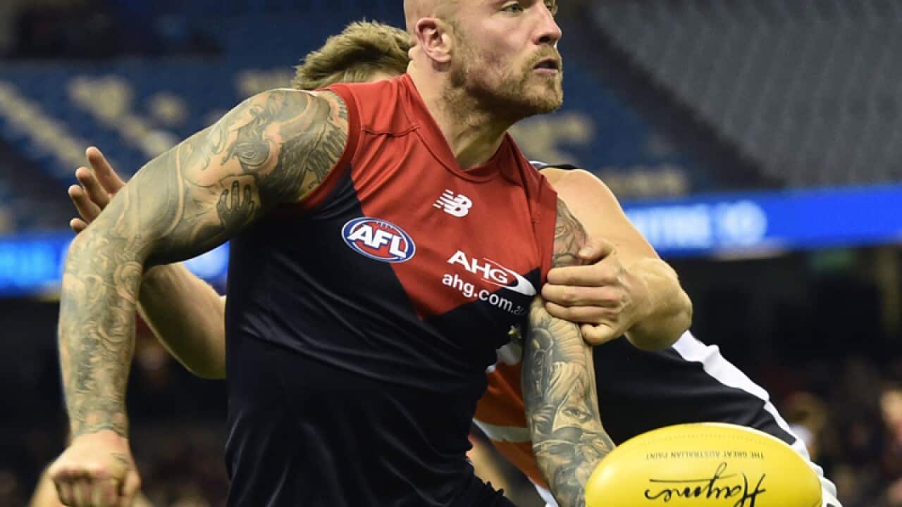 Melbourne Demons player Nathan Jones