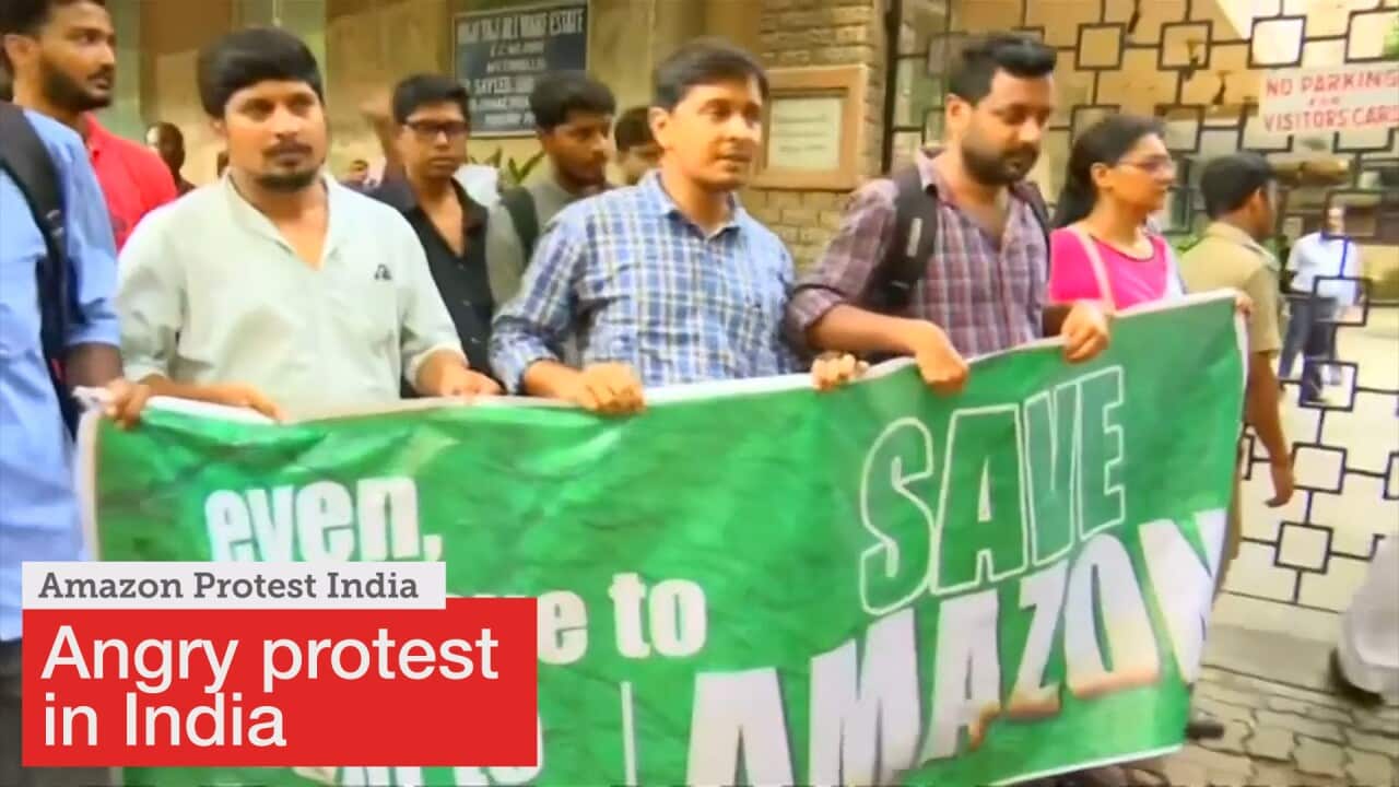 Protesters in India's eastern Kolkata city have staged a demonstration outside the city's Brazilian consulate