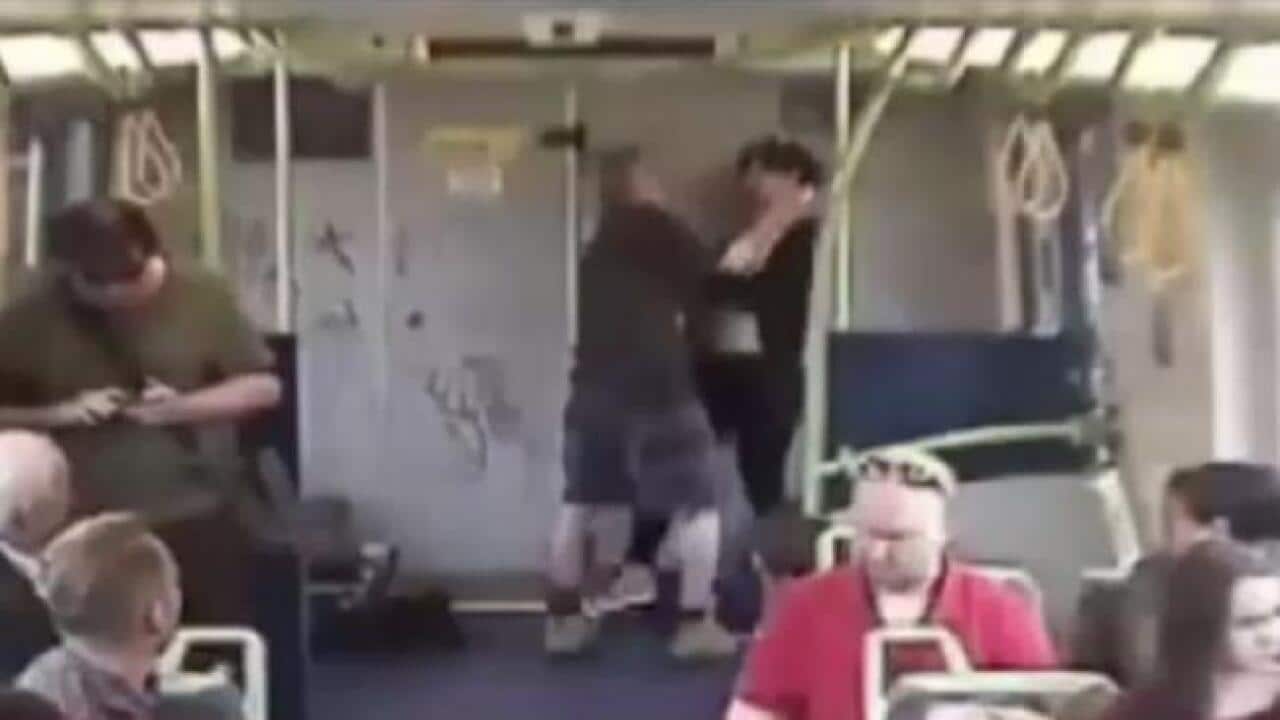 WATCH THE VIDEO Man tries to choke a woman on Melbourne train SBS Hindi