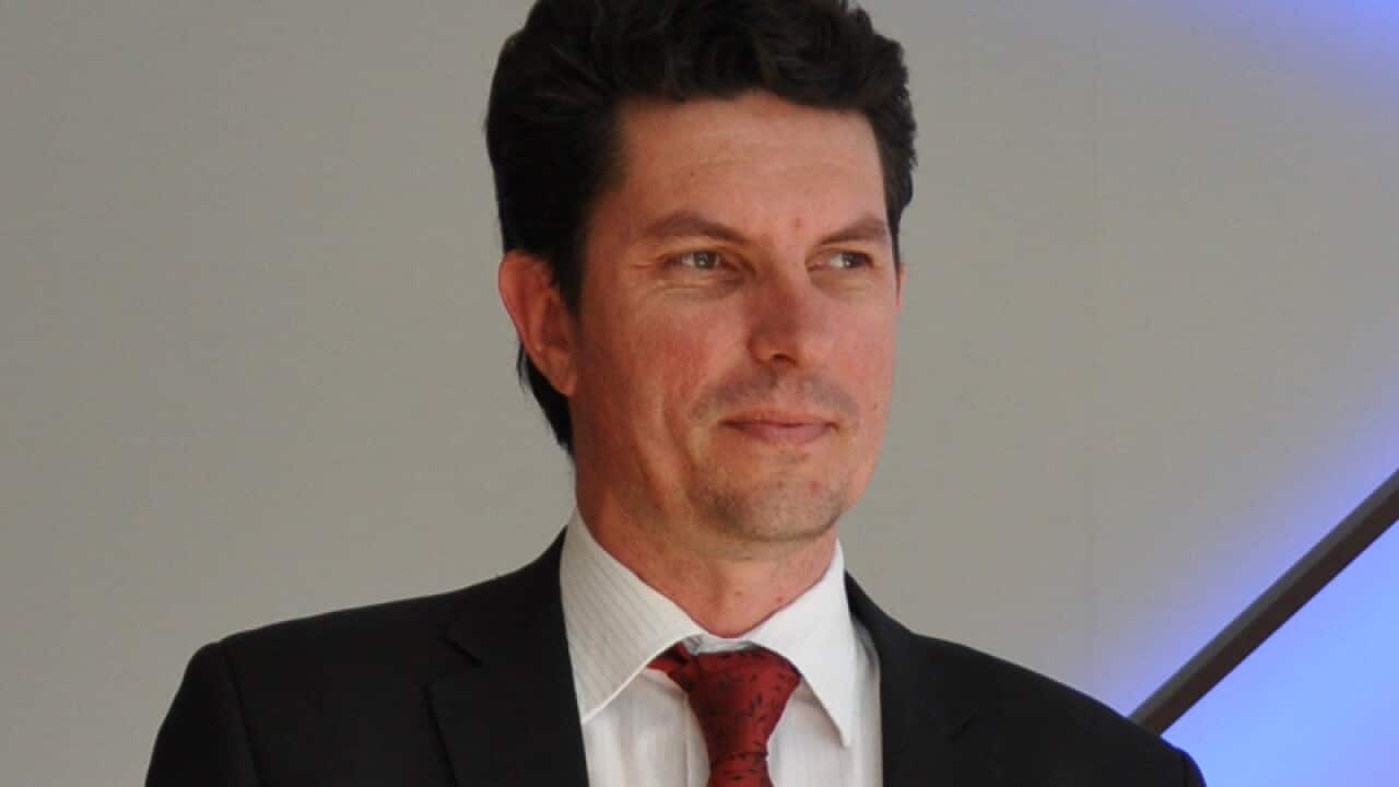 West Australian Greens Senator Scott Ludlam during a campaign