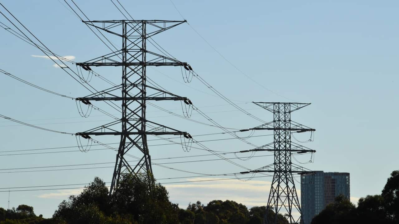 High voltage transmission lines in Sydney