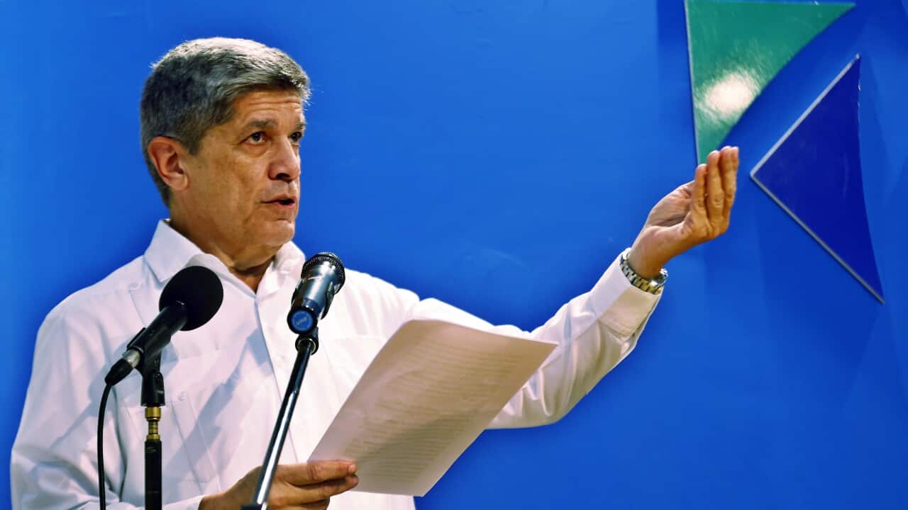 Cuban Deputy Foreign Ministers gives a press conference regarding the shooting incident in its territorial waters