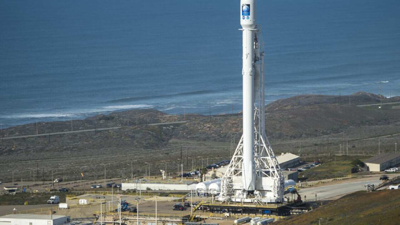 The SpaceX Falcon 9 rocket
