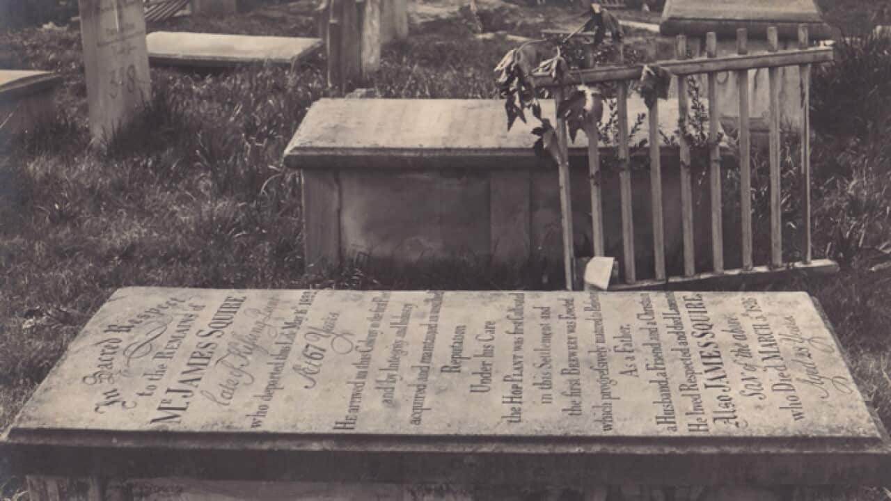 The grave of James Squire