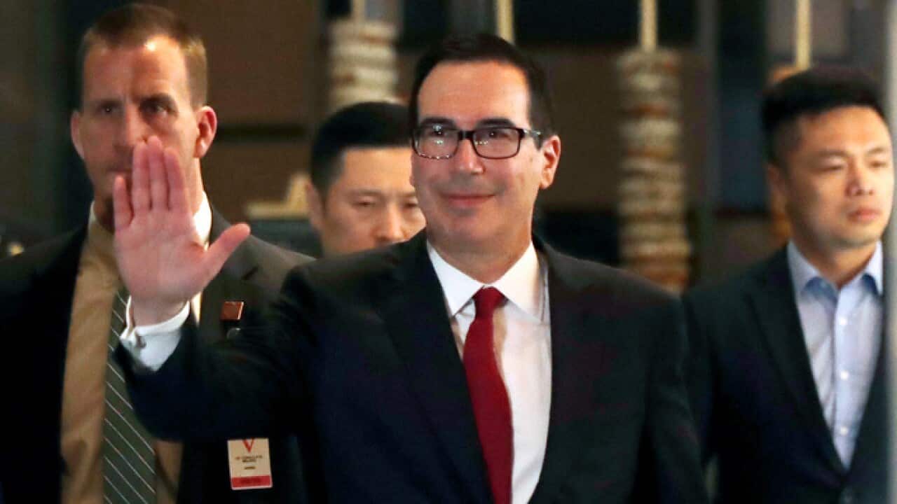 US Treasury Secretary Steven Mnuchin in Beijing, China