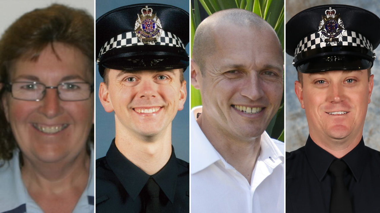 From left to right: Leading Senior Constable Lynette Taylor, Constable Josh Prestney, Senior Constable Kevin King, and Constable Glen Humphris.