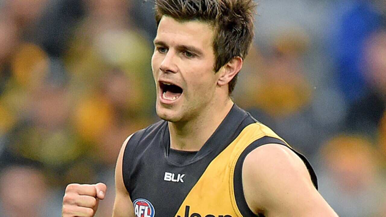 Trent Cotchin of the Tigers.
