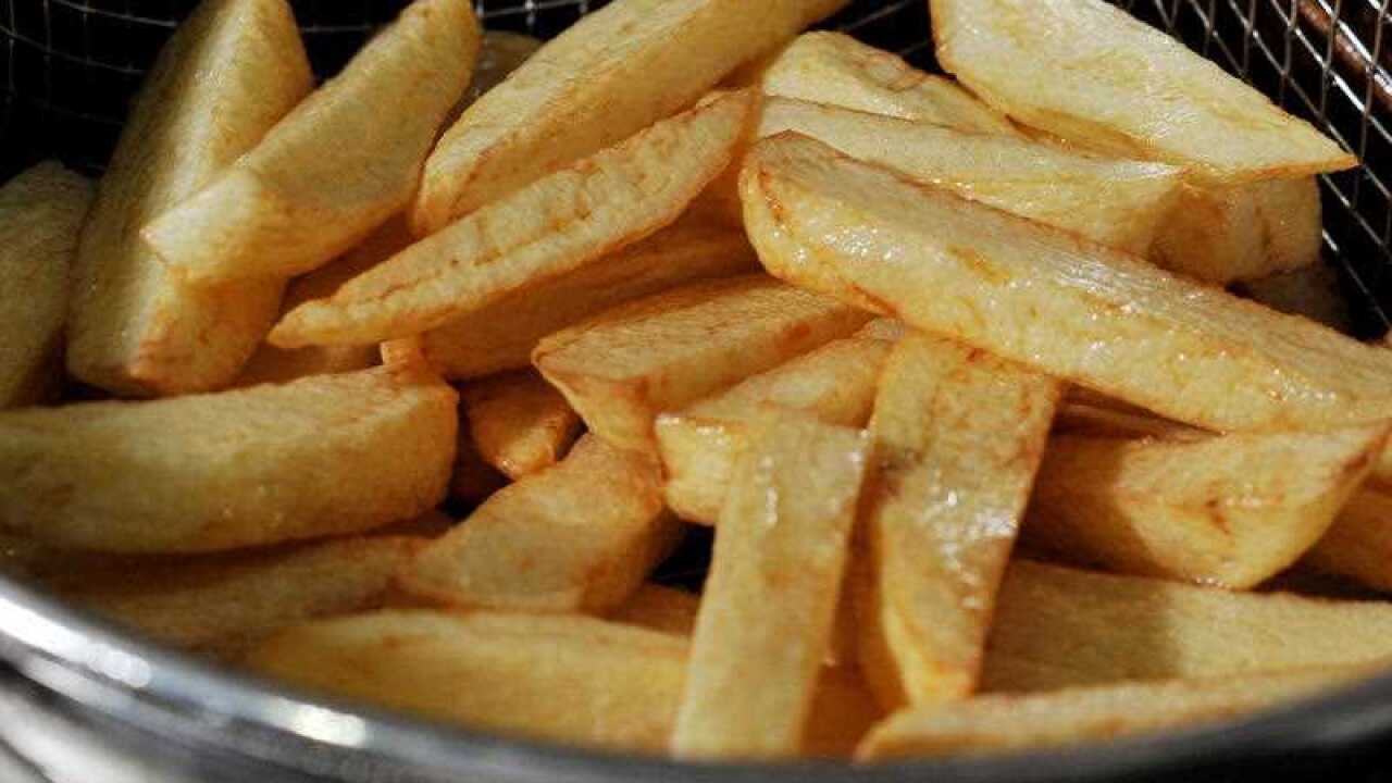 Chips, hot food