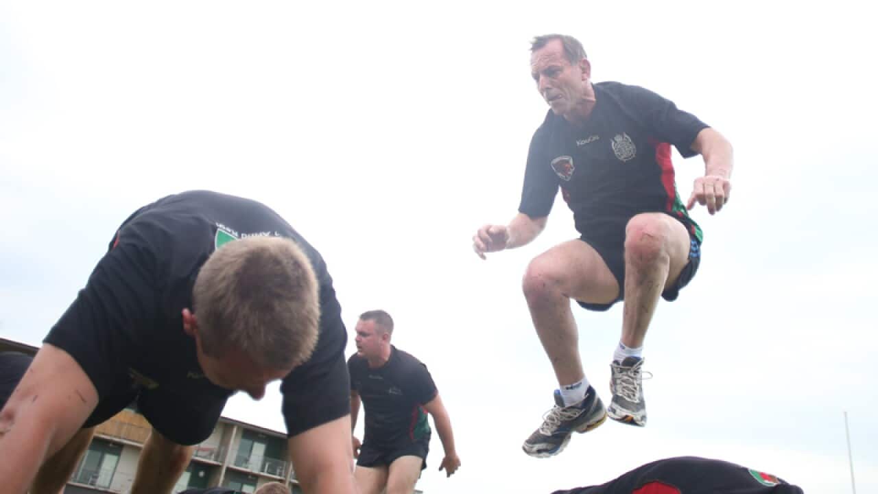 The Leader of the Opposition Tony Abbott