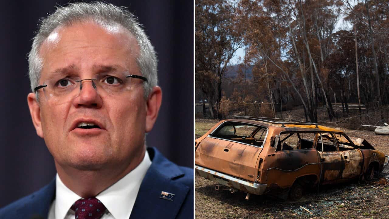Prime Minister Scott Morrison at a press conference