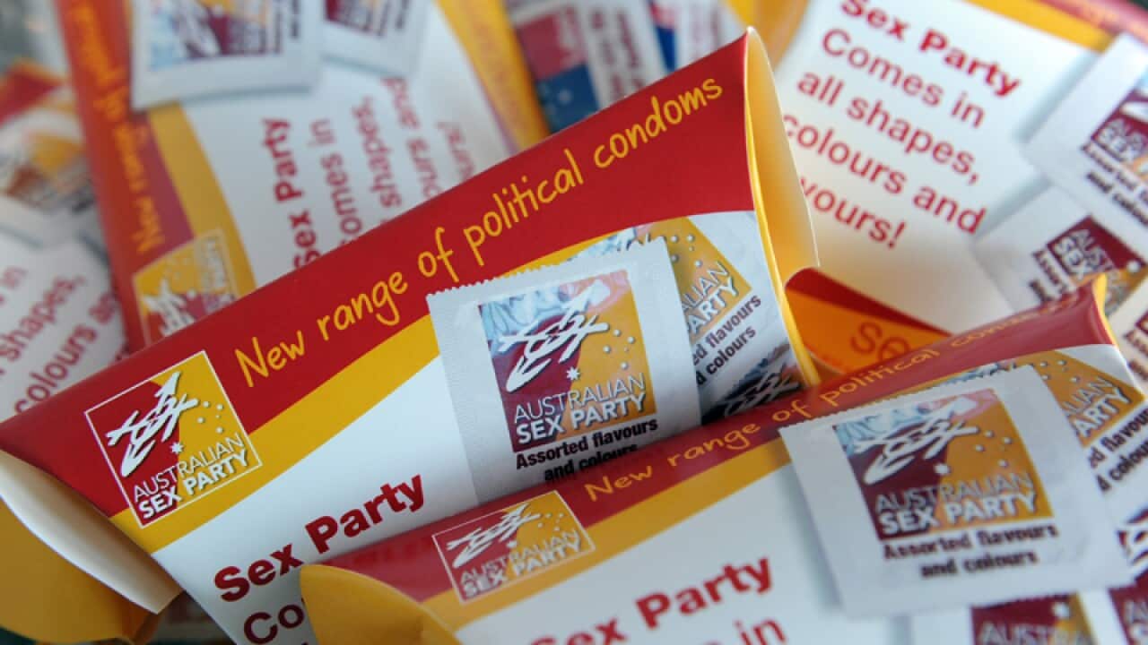 Australian Sex Party promotional condoms
